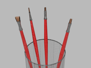 Realistic Brushes pot 3D 模型