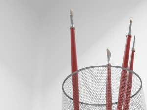 Realistic Brushes pot 3D Model