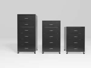 Realistic office drawer units 3D Model