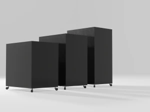 Realistic office drawer units 3D Model