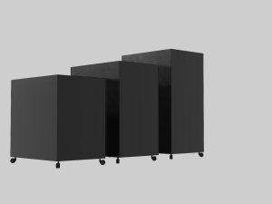 Realistic office drawer units 3D मॉडल