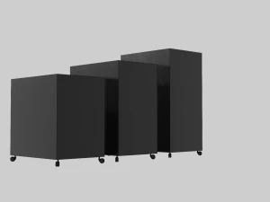 Realistic office drawer units 3D Model