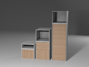 Realistic Drawer room design 3D 모델