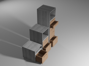 Realistic Drawer room design Modèle 3D