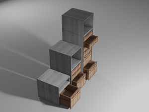 Realistic Drawer room design Modèle 3D