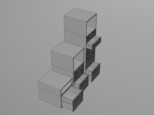 Realistic Drawer room design Modèle 3D