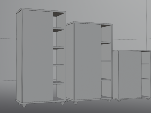 Realistic drawers room design 3D 모델