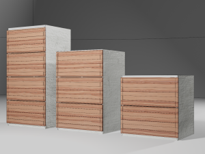 Modern reailistic drawers 3D Модель