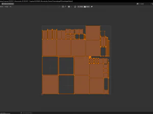 Modern wood drawers 3D Model