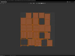 Modern wood drawers 3D Model