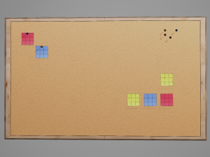 Realistic Wall cork 3Dモデル