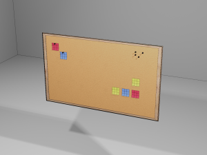 Realistic Wall cork Modèle 3D
