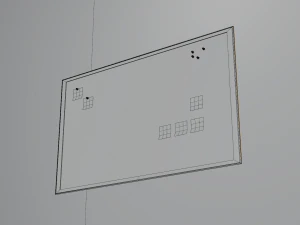 Realistic Wall cork 3D Model