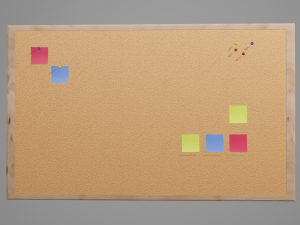 Realistic Wall cork Modèle 3D