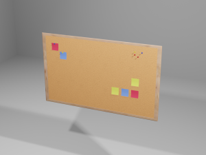 Realistic Wall cork Modèle 3D