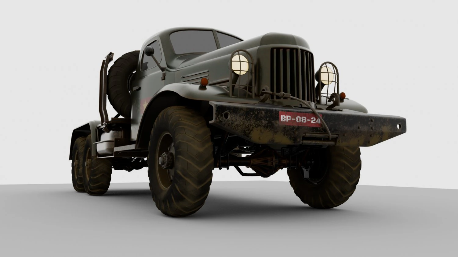 ZIL-157 3D Model .c4d .max .obj .3ds .fbx .stl .blend 