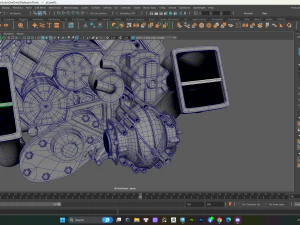 Bugatti Engine 3D Model