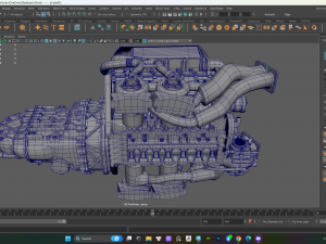Bugatti Engine Model 3D
