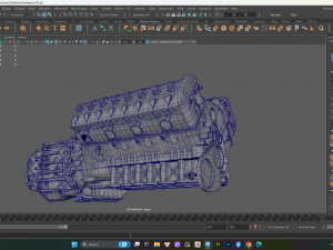 Bugatti Engine Model 3D