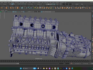 Bugatti Engine Model 3D