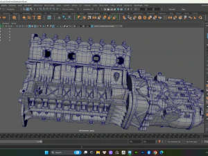 Bugatti Engine 3D Model