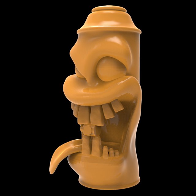 Monster Can 03 3D-Druckmodell .c4d .max .obj .3ds .fbx .stl .blend 