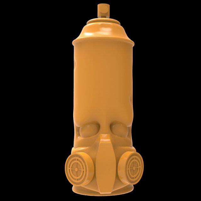 Monster Can 10 3D Print Model .c4d .max .obj .3ds .fbx .stl .blend 