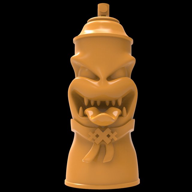 Monster Can 12 3Dプリントモデル .c4d .max .obj .3ds .fbx .stl .blend 