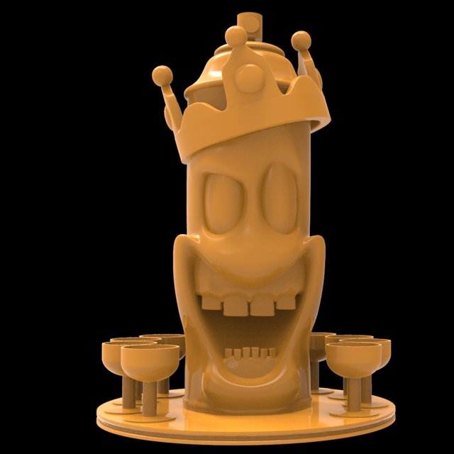 Monster Can 16 3D Print Model .c4d .max .obj .3ds .fbx .stl .blend 