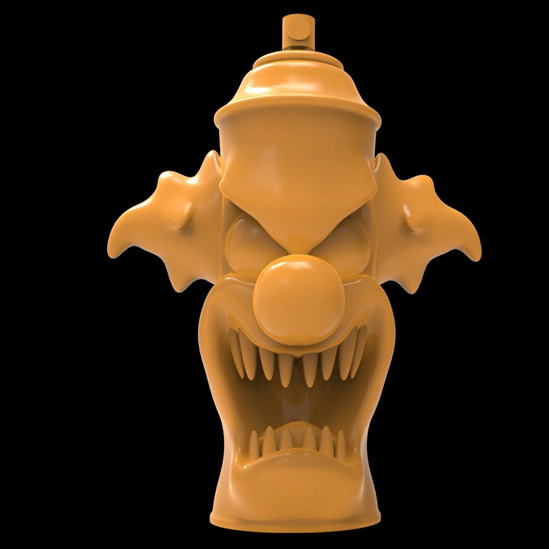 Monster Can 17 3D Print Model .c4d .max .obj .3ds .fbx .stl .blend 
