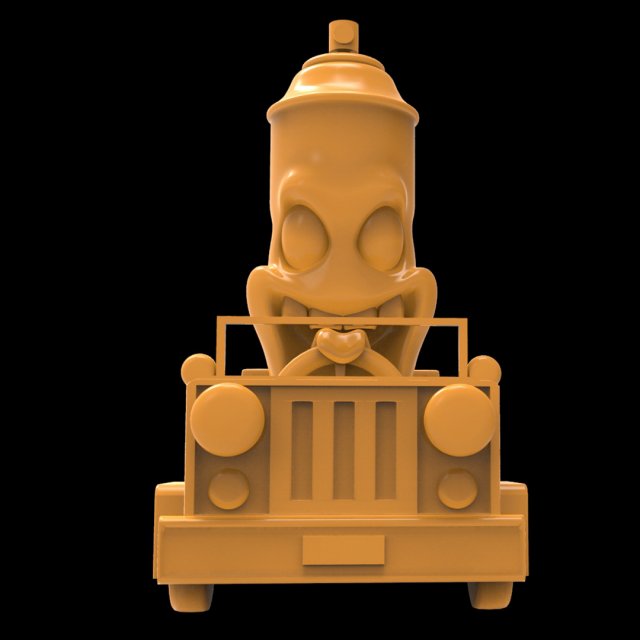 Monster Can 18 3D Принт Модель .c4d .max .obj .3ds .fbx .stl .blend 