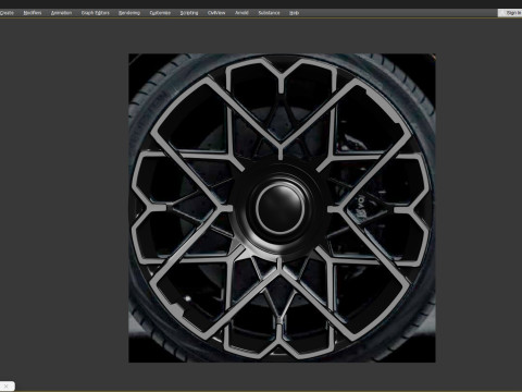 Power Wheel D3 for RR Cullinan 3D Model