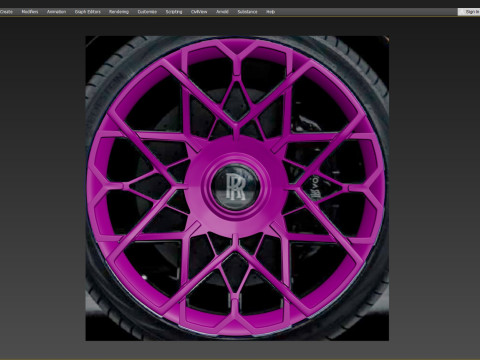 Power Wheel D3 for RR Cullinan 3Dモデル