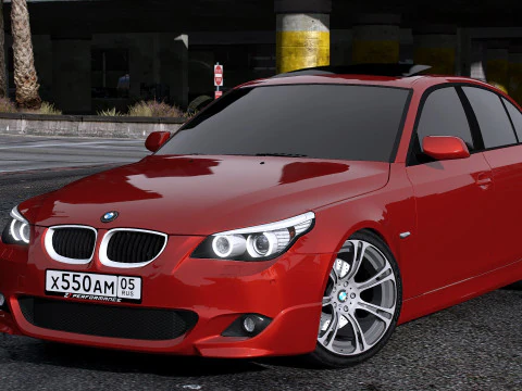 Bmw 5-Seri 550I E60 M-Tech 2009 Model 3D