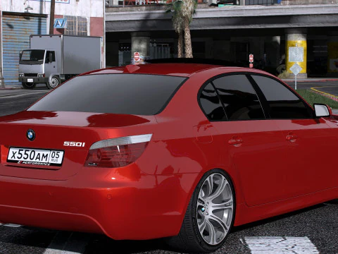 Bmv 5-Series 550I E60 M-Tech 2009 3D Model