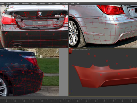 Bmv 5-Series 550I E60 M-Tech 2009 3D Model