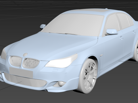 Bmv 5-Series 550I E60 M-Tech 2009 3D Model