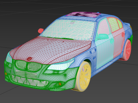 Bmv 5-Series 550I E60 M-Tech 2009 3D Model