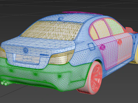 Bmv 5-Series 550I E60 M-Tech 2009 3D Model