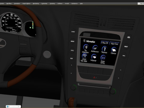 Lexus Gs350 S190 2009 3D Model