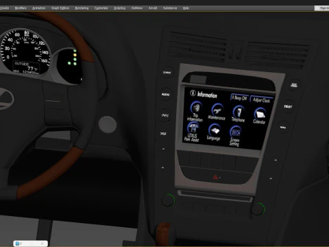 Lexus Gs350 S190 2009 3D Model