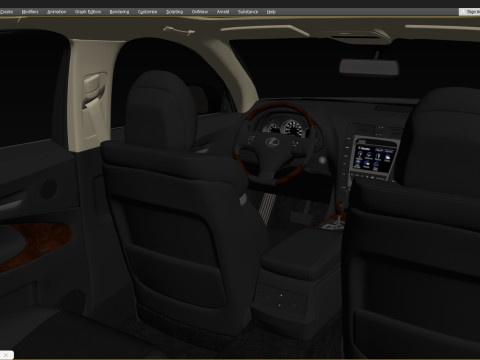 Lexus Gs350 S190 2009 3D Model