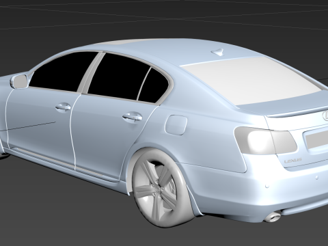 Lexus Gs350 S190 2009 3D Model