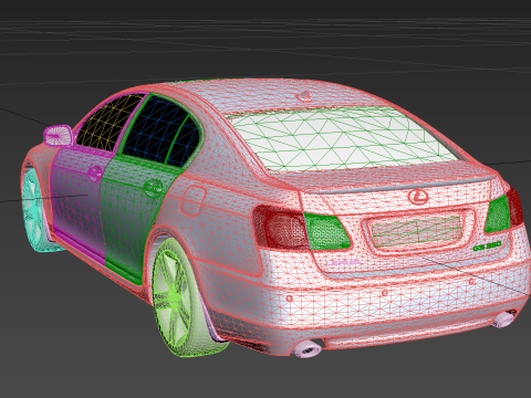 Lexus Gs350 S190 2009 3D Model