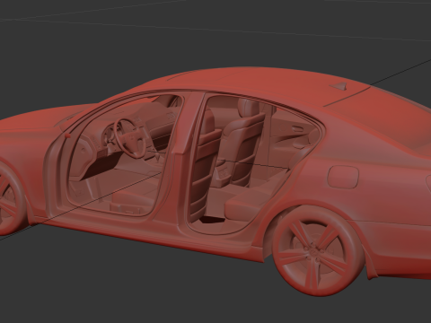 Lexus Gs350 S190 2009 3D Model