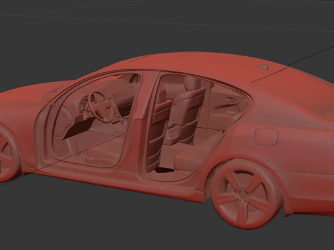 Lexus Gs350 S190 2009 3D Model