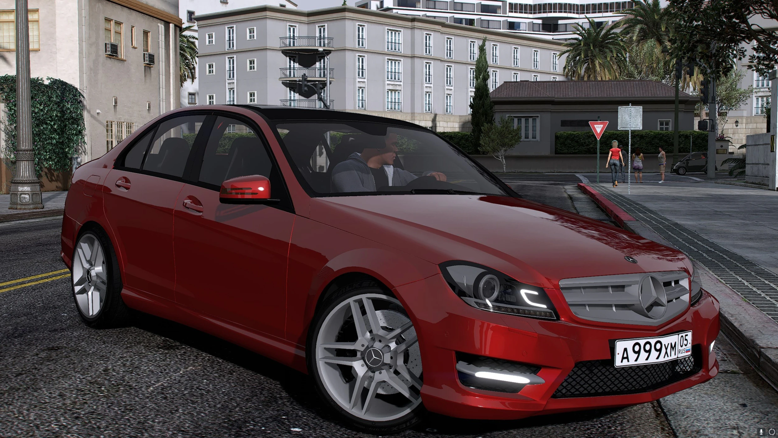 Mercedes-Benz C180 W204 Amg-Line 2013 3D Model .c4d .max .obj .3ds .fbx .stl .blend 