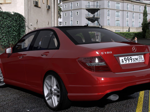 Mercedes-Benz C180 W204 Amg-Line 2013 3D Model