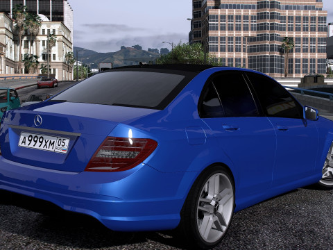 Mercedes-Benz C180 W204 Amg-Line 2013 3D Model