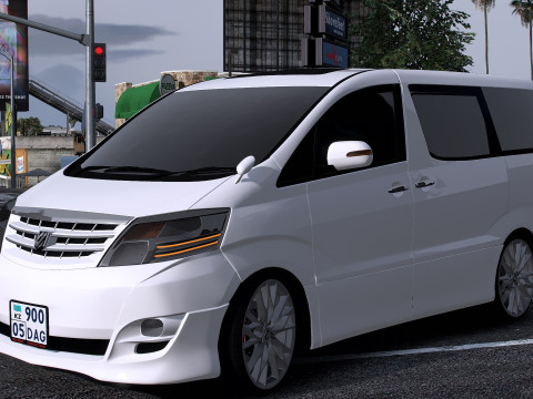 Toyota Alphard V 2008 3D Model